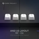 Dark Project Tamsus projektas ALU87B Bushido, G3MS Moonstone Switch, JAV tastatur Hjemme/kontor QWERTY Engelsk