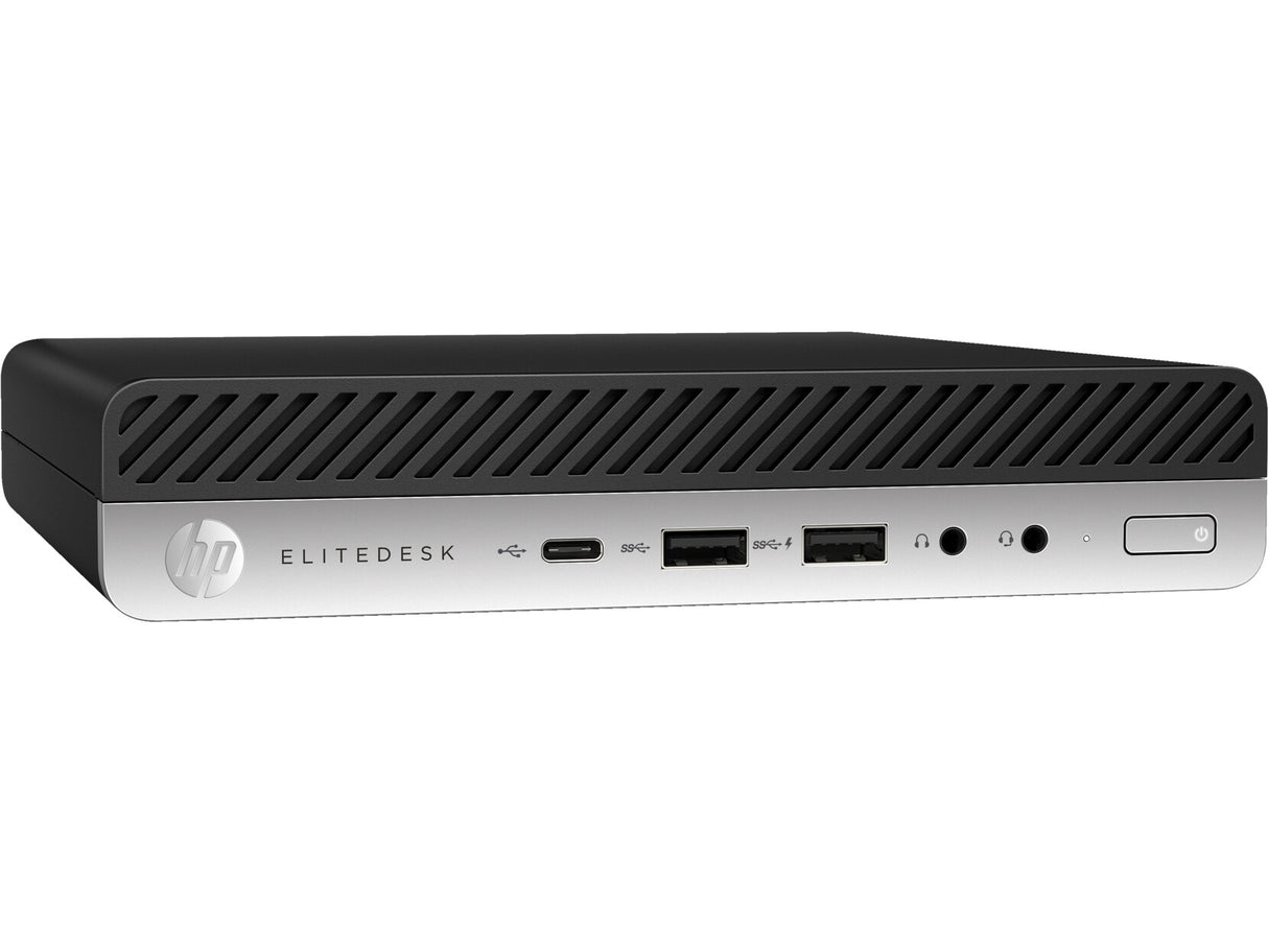 T1A HP EliteDesk 800 G5 Refurbished Intel® Core™ i5 i5-9500 8 GB DDR4-SDRAM 256 GB SSD Windows 11 Pro Mini PC Sort, Sølv