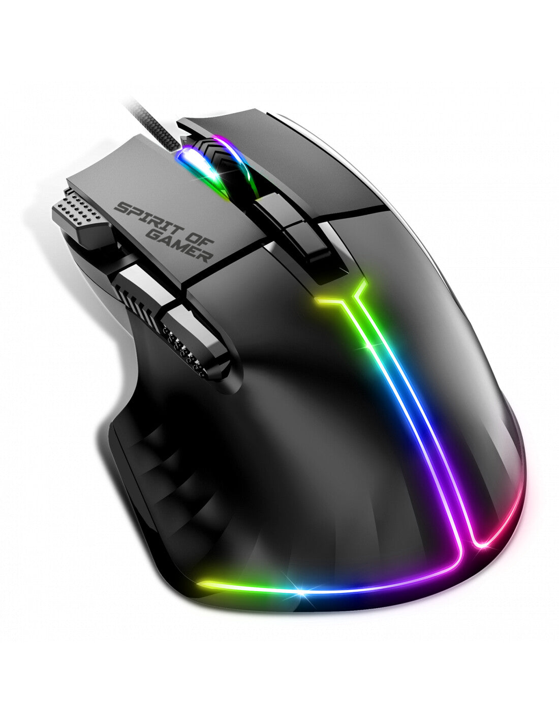Spirit of Gamer PRO-M5 mus Spil Højre hånd USB Type-A Optisk 12800 dpi