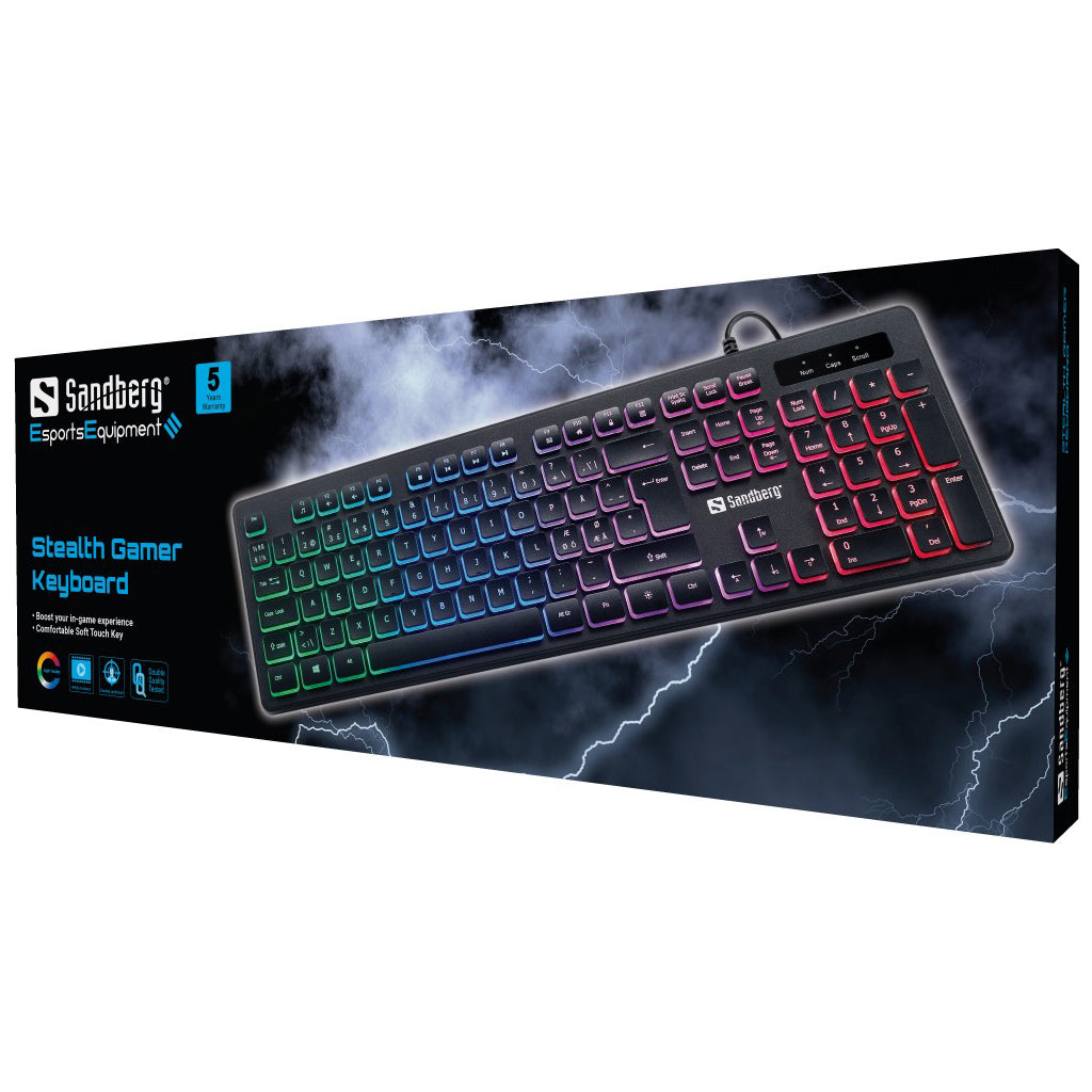 Sandberg Stealth Gamer Keyboard NORDIC