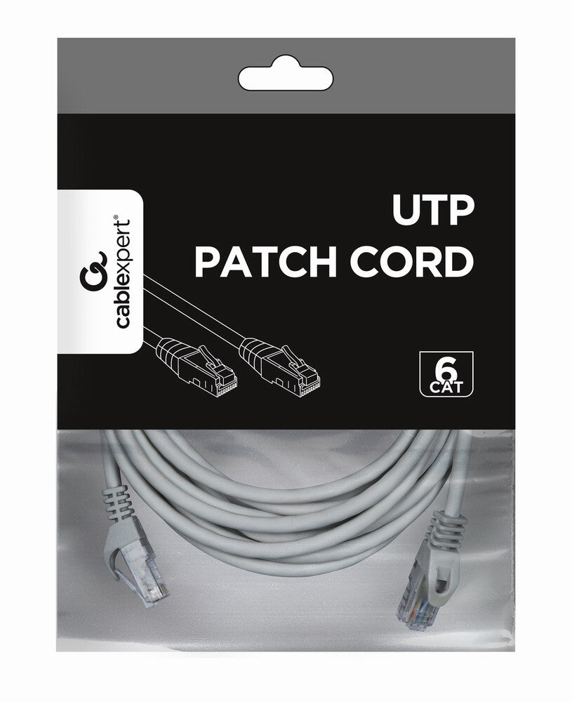 Gembird PP6U-5M netværkskabel Grå Cat6 U/UTP (UTP)