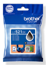 Brother LC521BK blækpatron 1 stk Original Sort