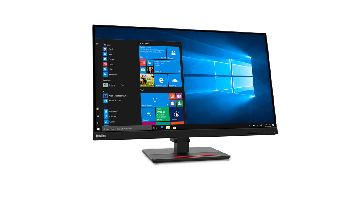 Lenovo ThinkVision T27q-20 computerskærm 68,6 cm (27") 2560 x 1440 pixel Quad HD LCD Sort