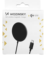 Wozinsky 5907769367533 oplader til mobil enhed Universel Sort USB Trådløs opladning Indendørs