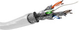 goobay CAT 6 SFTP, PiMF 100m Bulkkabel Hvid