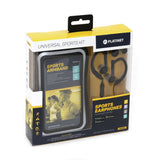 Platinet PM1070B hovedtelefoner/headset Ledningsført Ørekrog Sport Sort