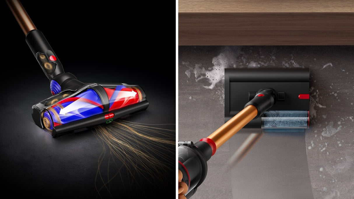 Dyson V16 Piston Animal Submarine 3-i-1-stavstøvsuger Batteri Tør&våd HEPA Poseløs 1,3 L 900 W Sort, Kobberfarve