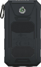 goobay Outdoor PowerBank 8.0 Solarstrømbank 8000mAh 2xUSB-A Sort