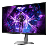 AOC AGON PRO AG276QZD2 computerskærm 67,3 cm (26.5") 2560 x 1440 pixel Quad HD QD-OLED Sort, Grå