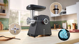 Bosch Food Mincer | MFWS430B | Black | Number of speeds 2 | Throughput (kg/min) 2.5