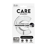 PanzerGlass CARE by ® Feature Case Transparent m. Sølv Kickstand & MagSafe iPhone 16 Pro Max