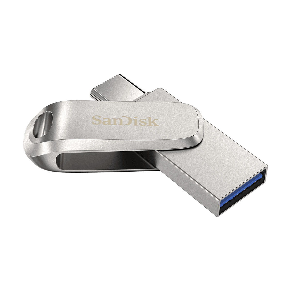 SanDisk Ultra Dual Drive Luxe 32GB USB 3.1 Gen 1 / USB-C USB stick Sølv