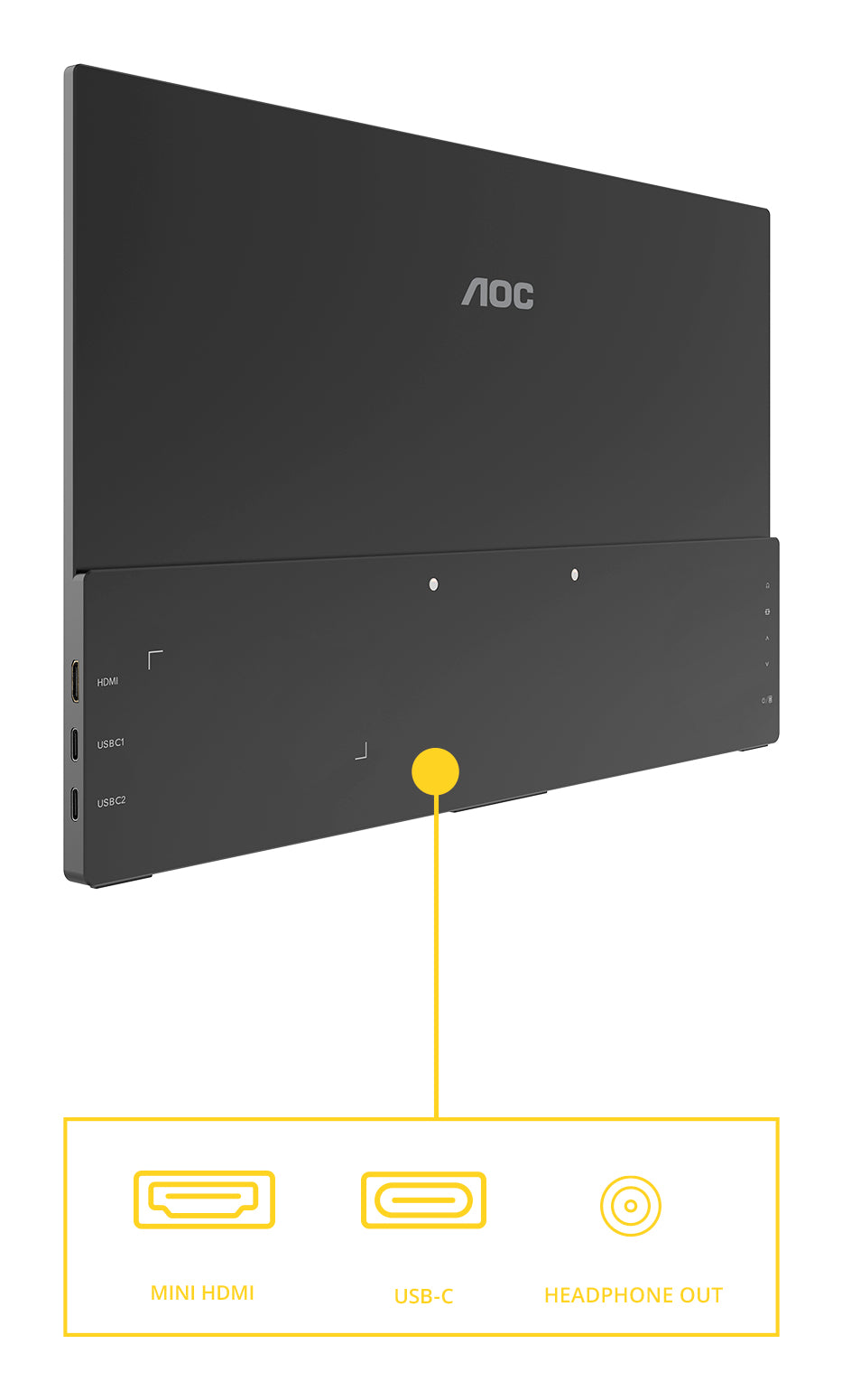 AOC Style-line 16T20E2 16 IPS 1920 x 1080 (Full HD) Mini HDMI USB-C 60Hz