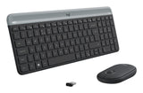 Logitech Slim MK470 tastatur Mus inkluderet Universel RF trådløst QWERTY US International Grafit