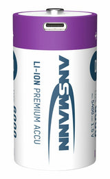 Ansmann 1314-0005 husholdningsbatteri Genopladeligt batteri D Lithium-Ion (Li-Ion)