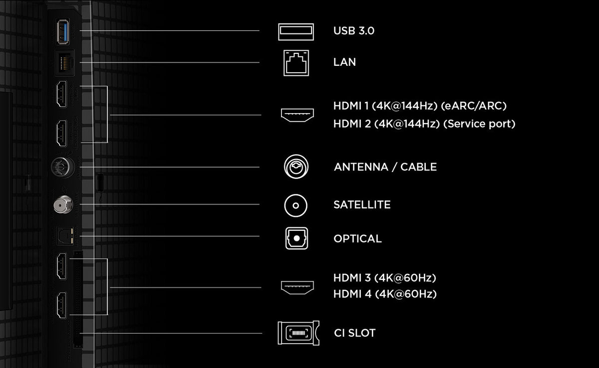 TCL P8L 65P8L TV 165,1 cm (65") 4K Ultra HD Smart TV Wi-Fi Sort 450 cd/m²