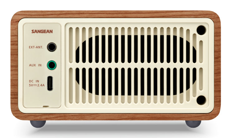 Sangean WR-7 Plus radio vintage walnut
