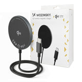 Wozinsky 5907769367533 oplader til mobil enhed Universel Sort USB Trådløs opladning Indendørs