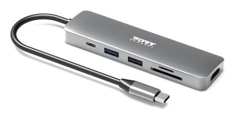 Port Designs 900162 interface hub USB Type-C Sølv