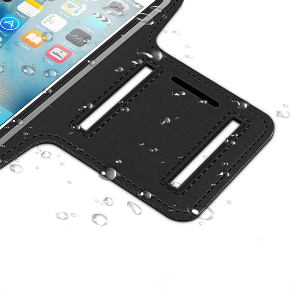 Universal Running Armband til 6" Smartphones sort