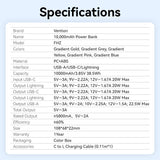 Vention FHZP0 powerbank 10000 mAh Lyserød