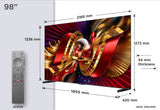 TCL 98C8L SQD-Mini LED Google TV