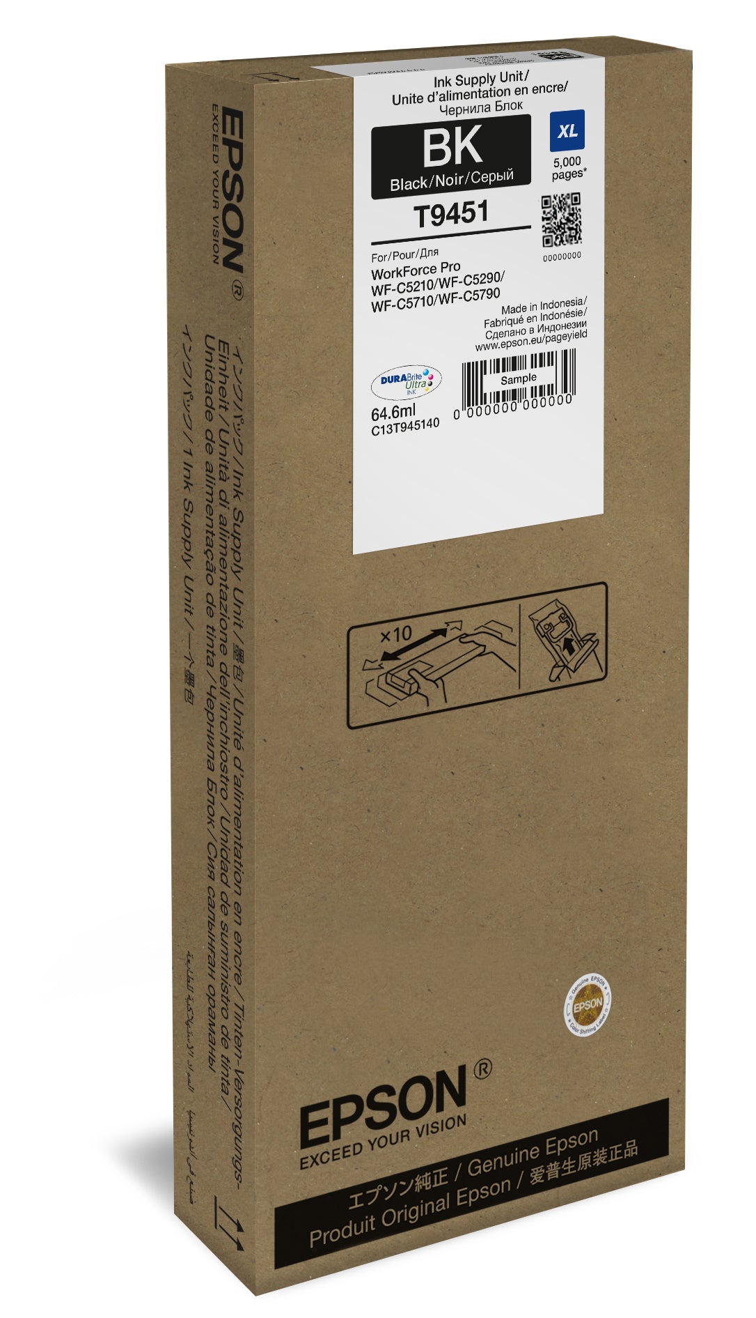 Epson C13T945140 blækpatron 1 stk Original Højt (XL) udbytte Sort