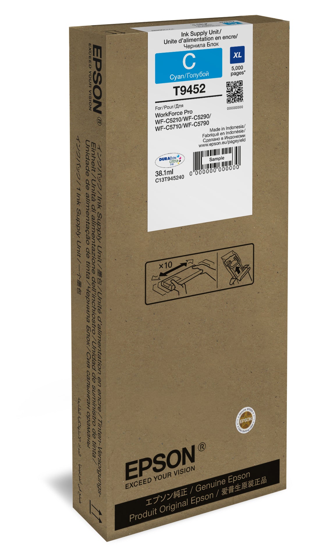 Epson C13T945240 blækpatron 1 stk Original Højt (XL) udbytte Blå