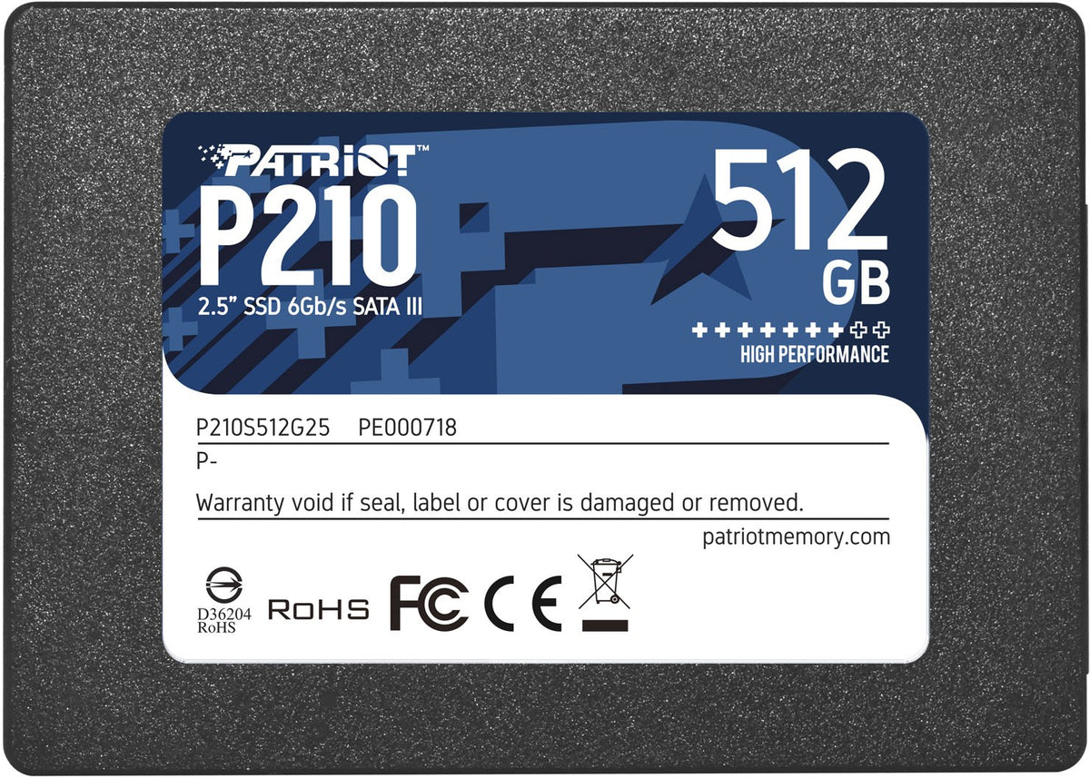 Patriot SSD P210 512GB 2.5 SATA-600
