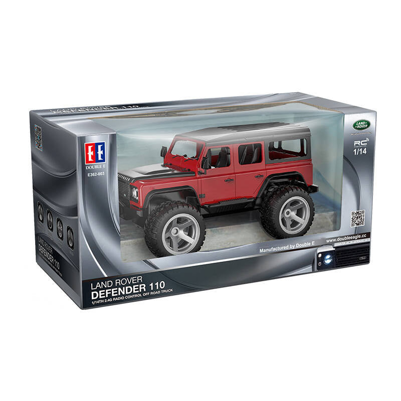 RC fjernbetjent bil 1:14 Double Eagle (rød) Land Rover Defender E362-003