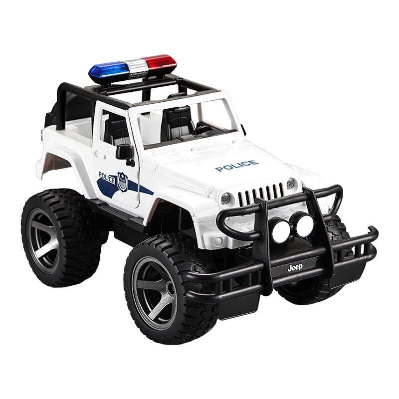 Fjernstyret bil 1:12 Double Eagle (hvid) Jeep (Police) E550-003