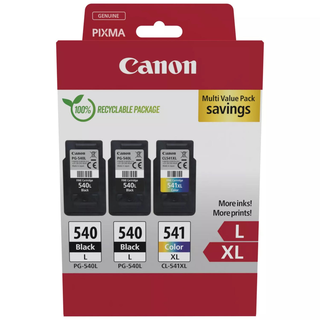 Canon 5224B017 blækpatron 2 stk Original Sort, Blå, Magenta, Gul