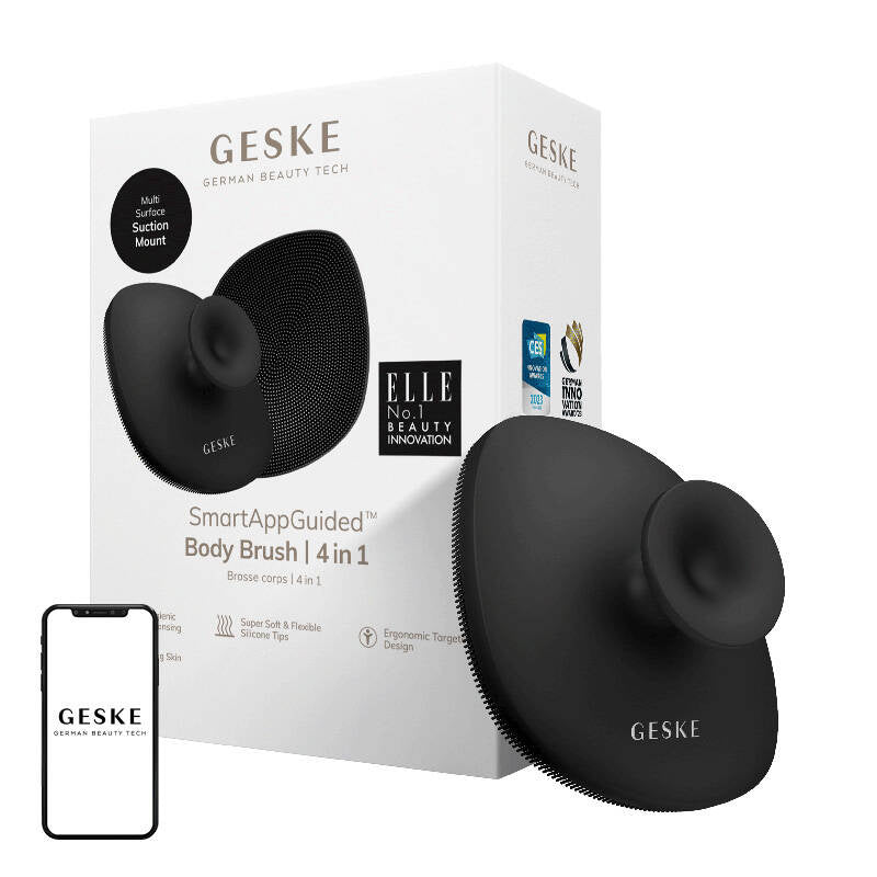 Geske Body Brush 4 i 1 (grå)