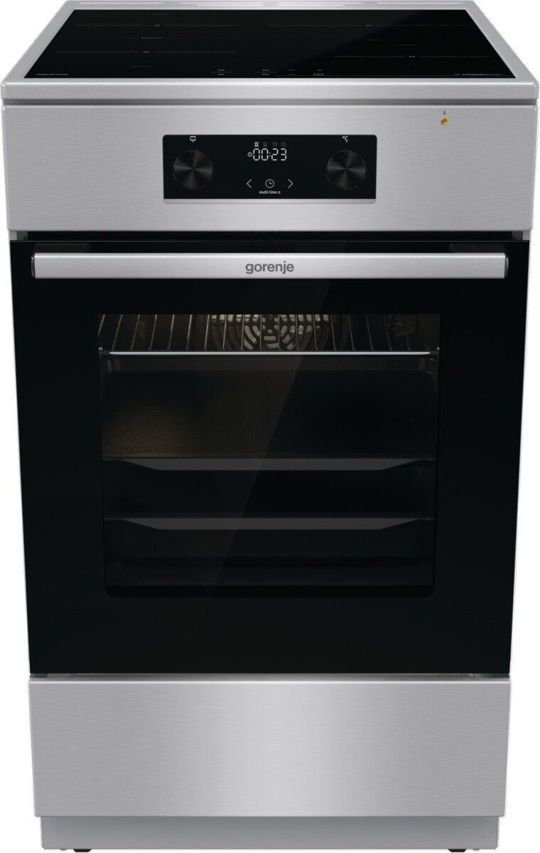Gorenje 740742 komfur og ovn Fritstående komfur Elektrisk Zone induktionskogeplade Rustfrit stål