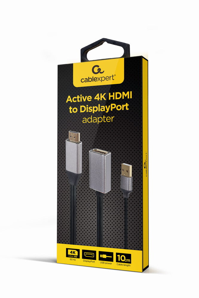Gembird A-HDMIM-DPF-02 videokabel adapter 0,1 m HDMI Type A (Standard) DisplayPort Sort