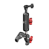 PULUZ-motorcykelstativ til sportskameraer (herunder Osmo Action 5 Pro, Insta360 X5 / X4 / X3)