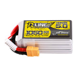Tattu R-Line 5.0 1050mAh 22.2V 6S 150C XT60 Plug Batteri