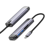 Mcdodo HU-7420 6-i-1 USB-C-hub (USB-C, USB3.0*2, SD, TF, HDMI)