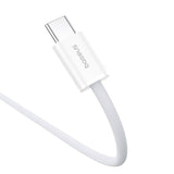 Kabel szybkiego ładowania USB-C til USB-C Baseus Superior 2 100W 1m (hvid)