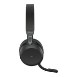 Jabra Evolve2 75 Headset Kabel & trådløs Opkald/musik USB Type-C Bluetooth Opladningsstativ Sort