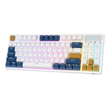 Trådløst mekanisk tastatur Royal Kludge RK89 RGB, Lemon switch (hvid)