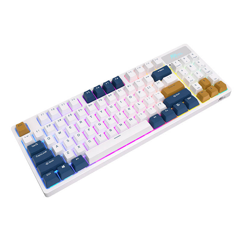 Trådløst mekanisk tastatur Royal Kludge RK89 RGB, Lemon switch (hvid)
