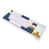 Trådløst mekanisk tastatur Royal Kludge RK89 RGB, Lemon switch (hvid)