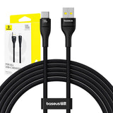 Opladningskabel Baseus Flash 2 USB til USB-C 100W, 2m (sort)