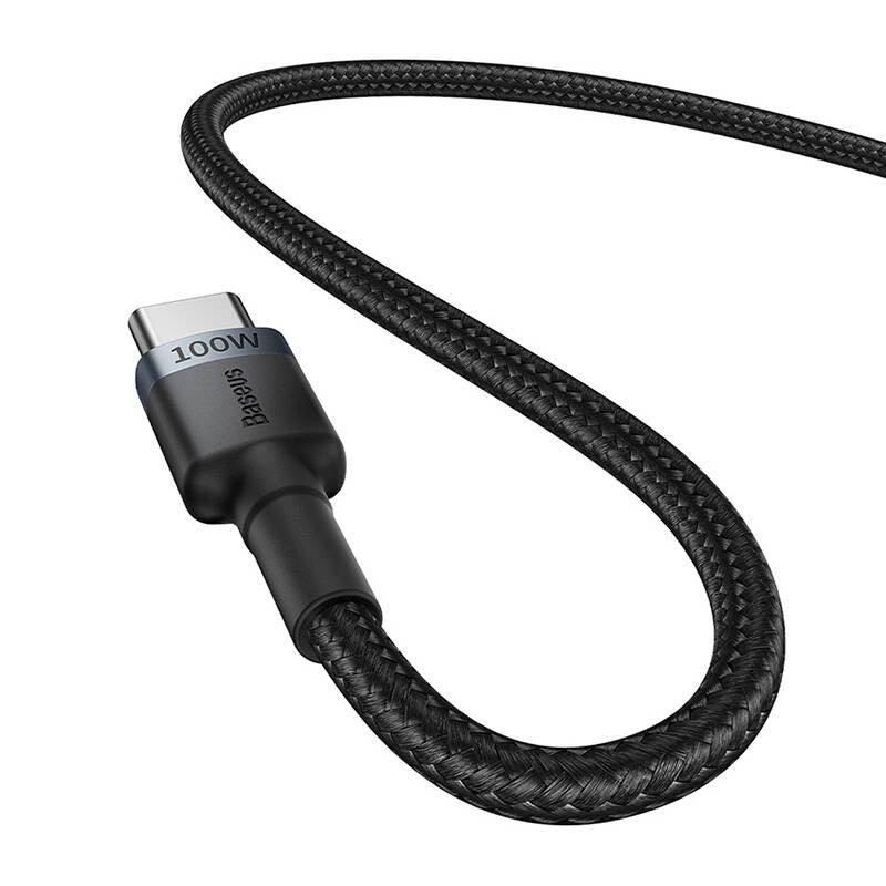 Cable Baseus Cafule USB-C til USB-C 100W,2m, 2psc (rød sort, grå sort)