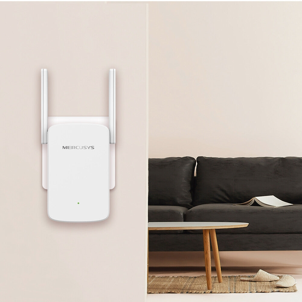 Mercusys ME30 netværk forlænger Netværksgentager Hvid 10, 100 Mbit/s