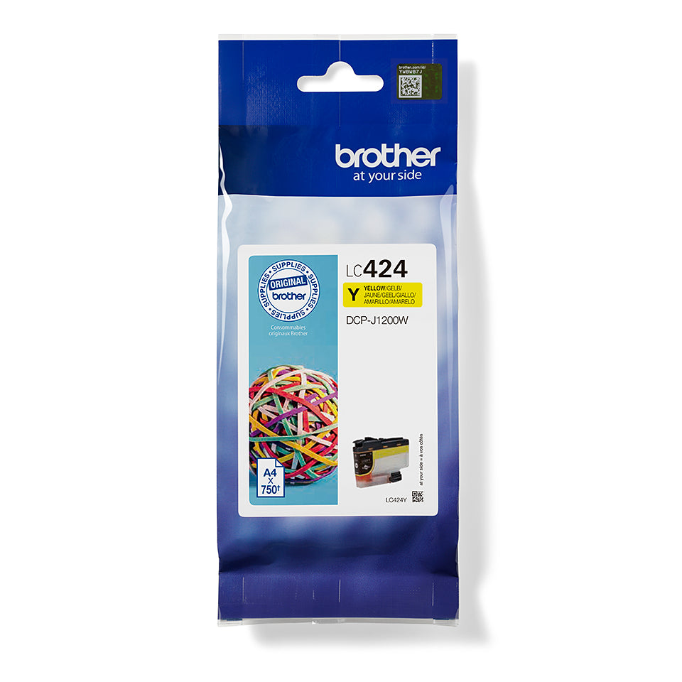 Brother LC 424Y Gul 750 sider Blæk