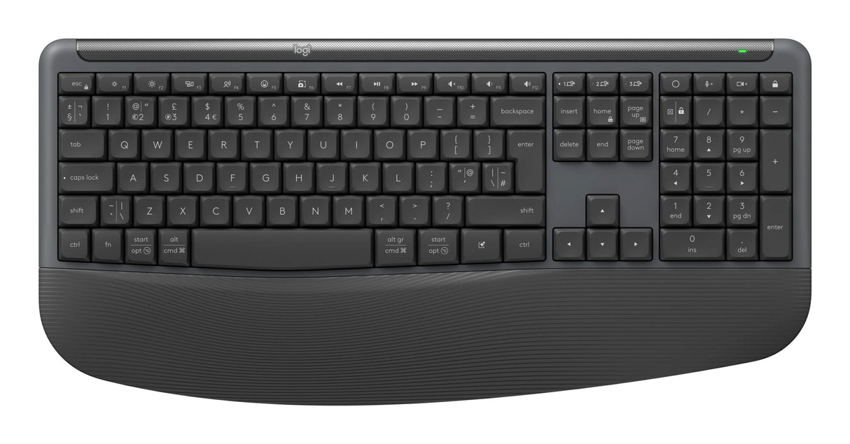 Logitech Signature Comfort Plus Combo MK880 tastatur Mus inkluderet Universel RF trådløs + Bluetooth QWERTY Dansk, Norsk, Svensk, Finsk Grafit