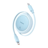 Baseus Free2Pull Mini USB-C til USB-C 60W USB-kabel, 1 m (blå)