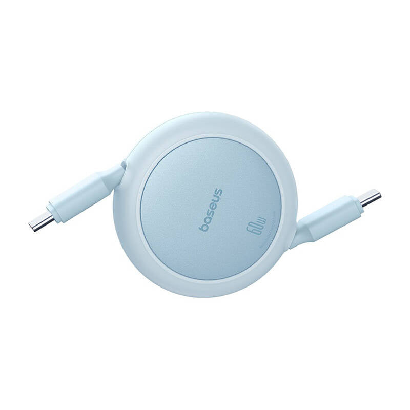 Baseus Free2Pull Mini USB-C til USB-C 60W USB-kabel, 1 m (blå)